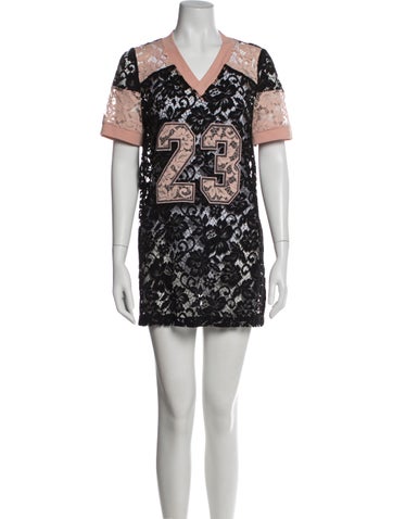 Pre-owned Agent Provocateur Silk Lace Pattern Nightgown In Multi