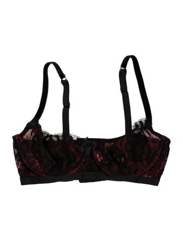 Pre-owned Agent Provocateur Nylon Lace Pattern Lounge Set In Black