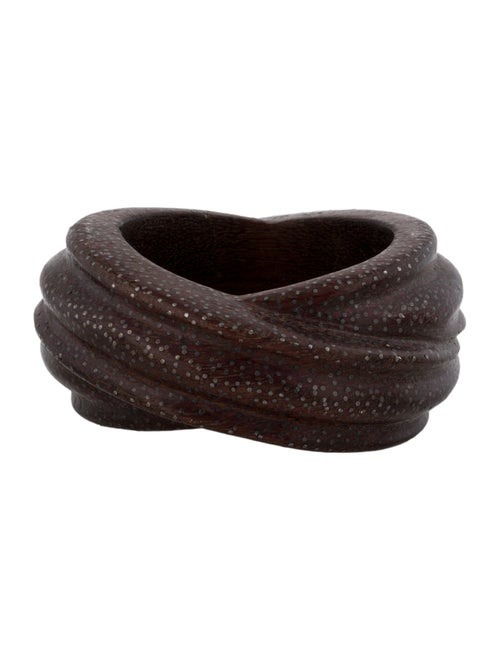 Patricia Von Musulin Wood Dot Bangle Bracelet
