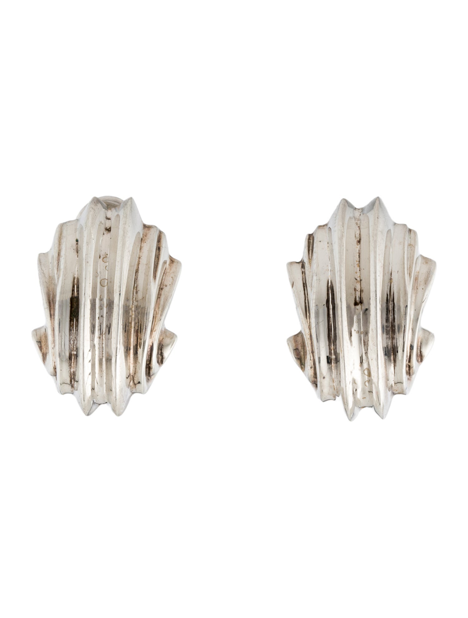 Patricia Von Musulin Sculpted Scrolls Clip-On Earrings