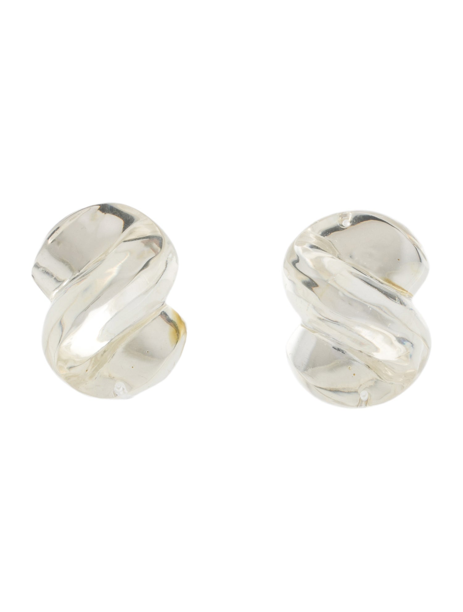 Patricia Von Musulin Lucite Clip-On Earrings
