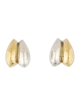 Patricia Von Musulin Two-Tone Double Scroll Clip-On Earrings