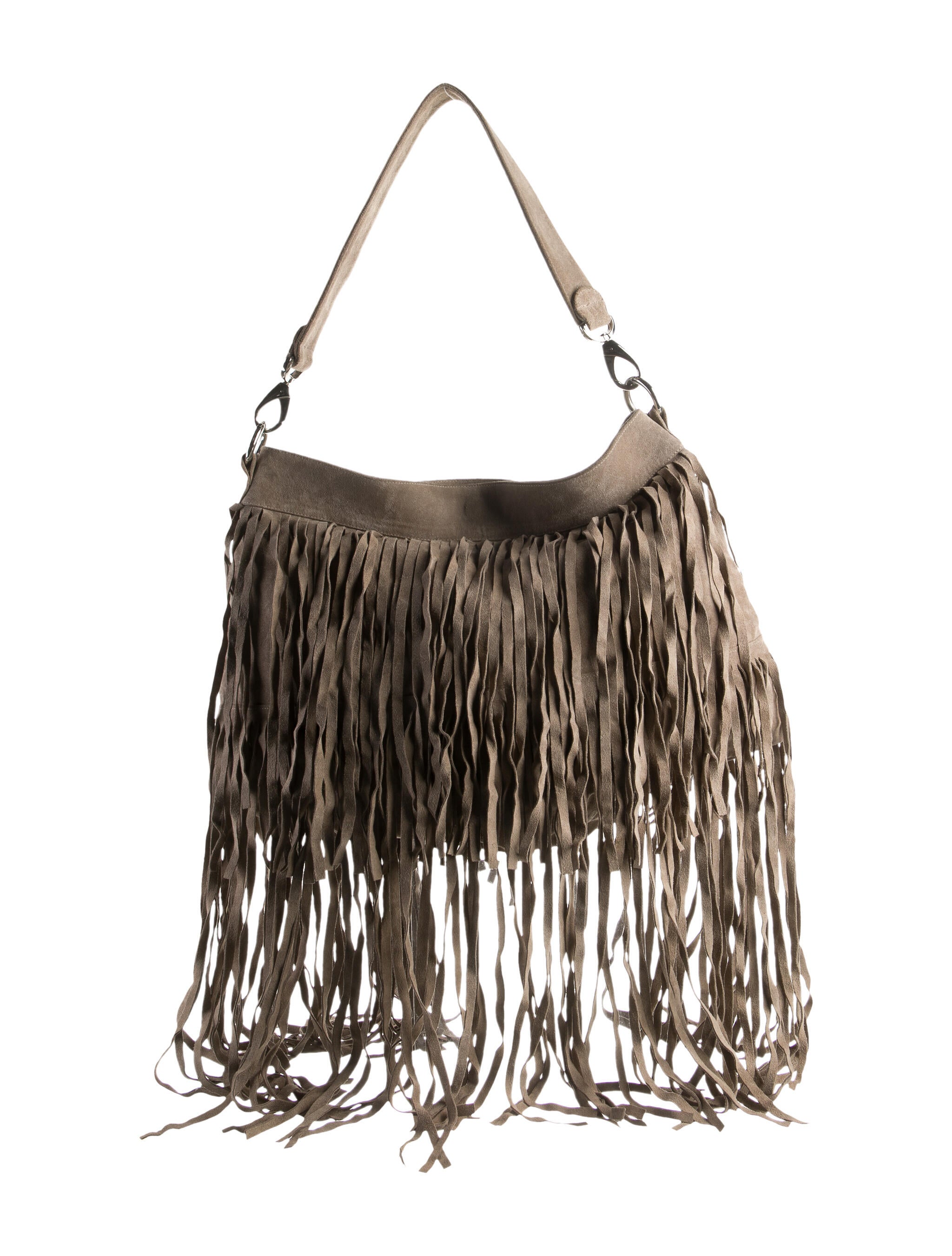 ThePerfext Fringe Suede Shoulder Bag