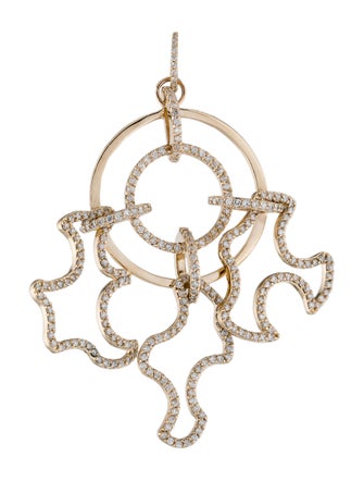 Phyne by Paige Novick 2.40ctw Diamond Puzzle Chandelier Single Earring