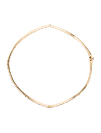 Phyne by Paige Novick 14K Diamond Wavy Bangle