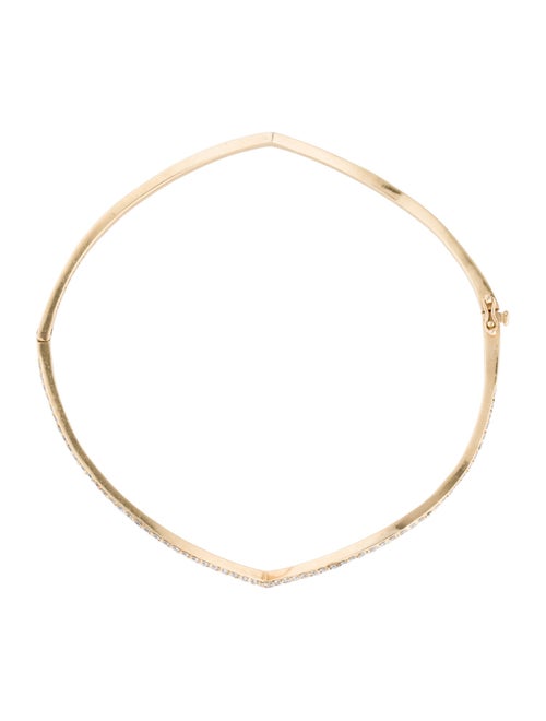 Phyne by Paige Novick 14K Diamond Wavy Bangle