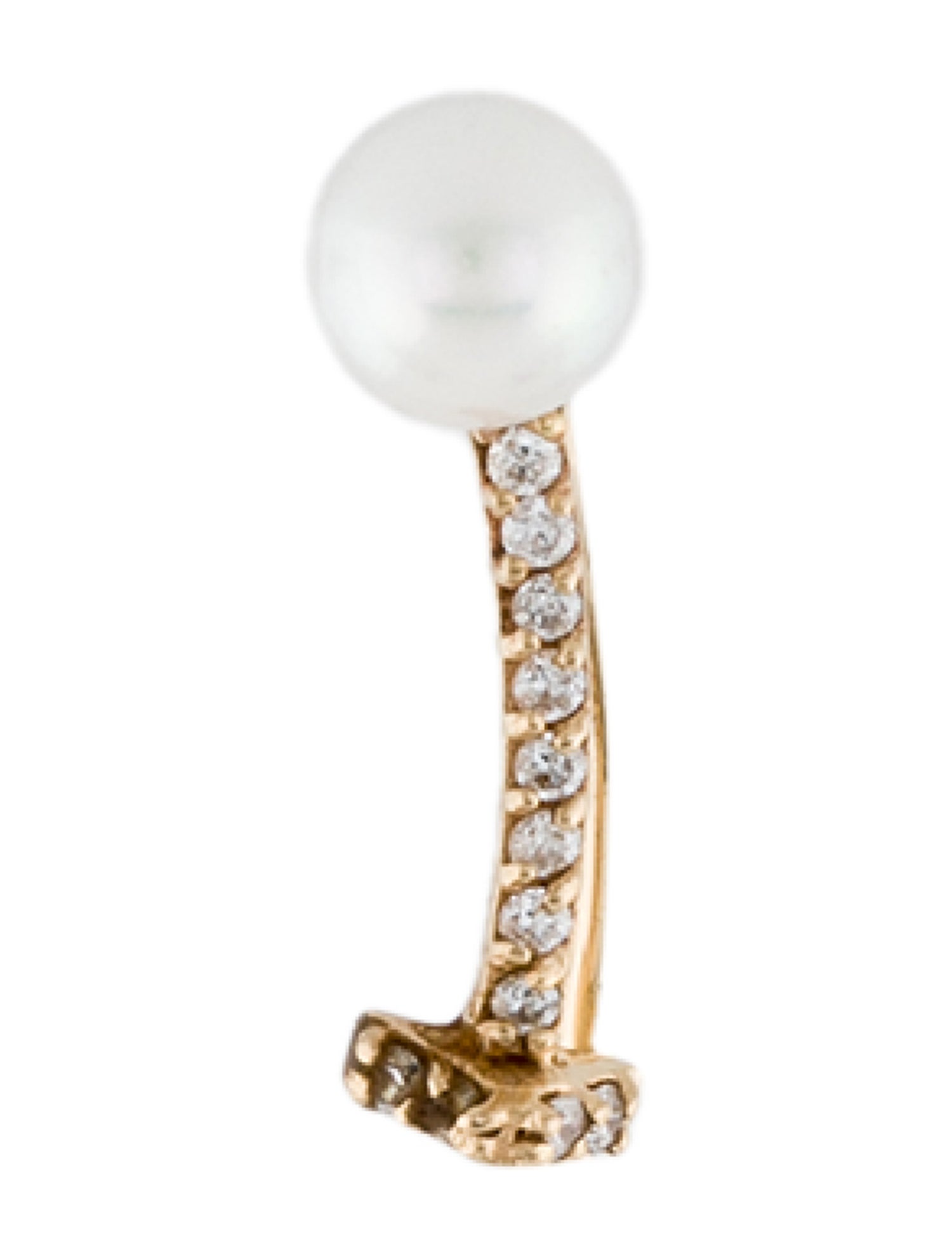 Phyne by Paige Novick 14K Pearl & Diamond Earring