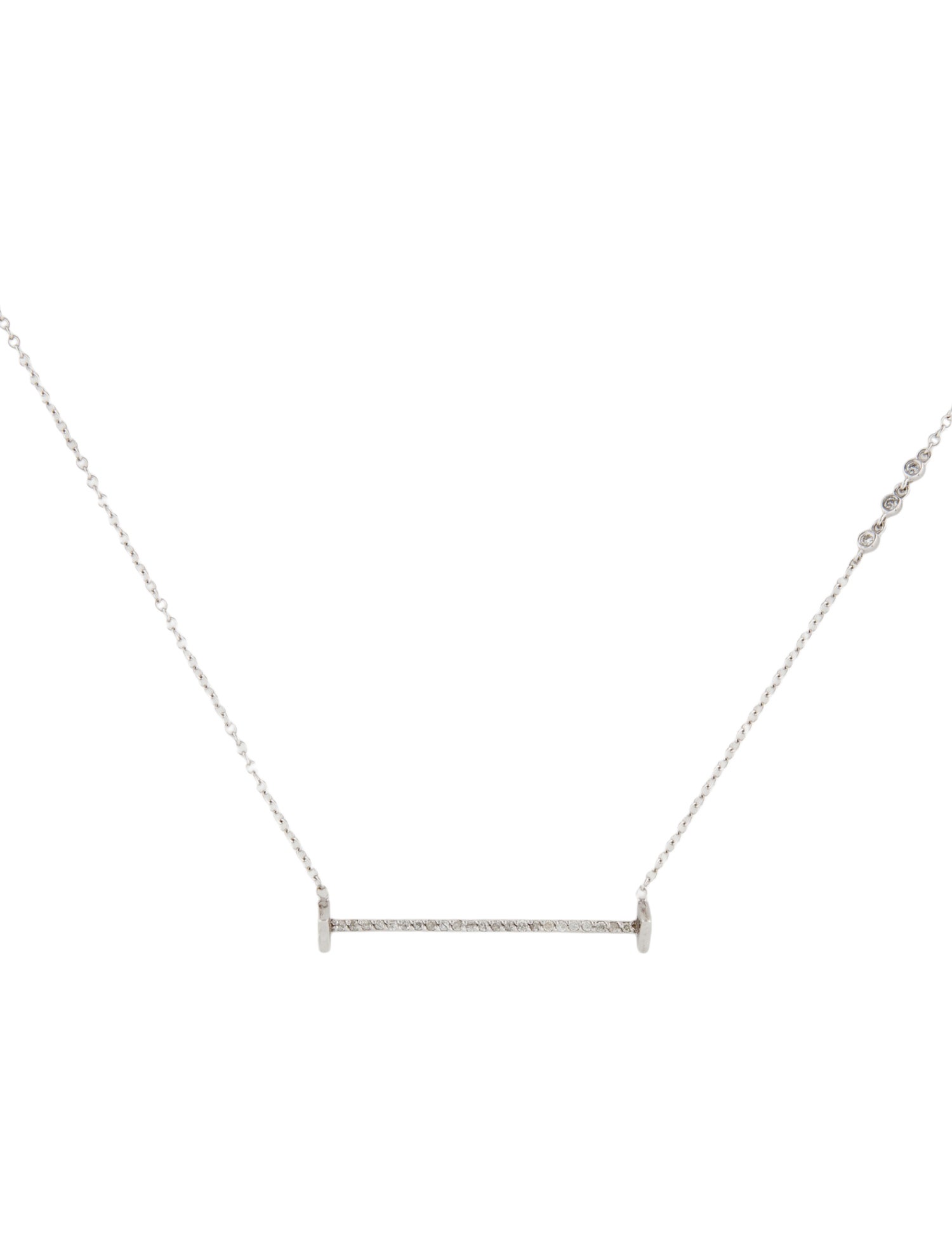 Phyne by Paige Novick 14K Diamond Sasha Bar Necklace