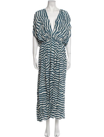 Trésor Striped Long Dress