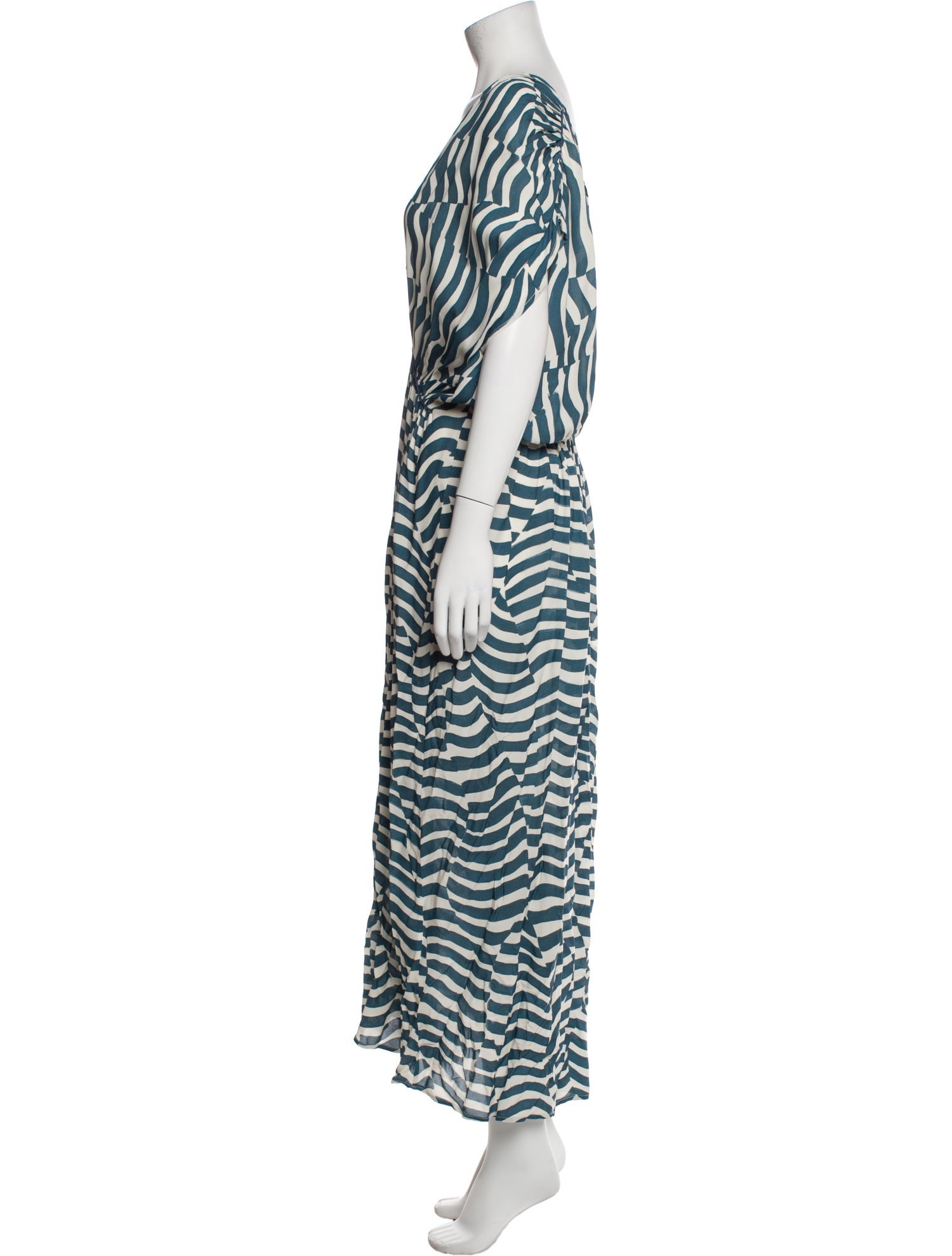 Trésor Striped Long Dress