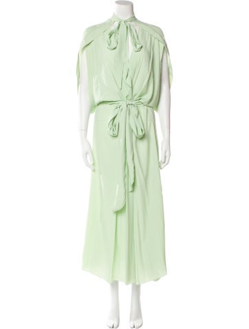 Trésor Dresses Tie Neck Long Dress US 6 | M