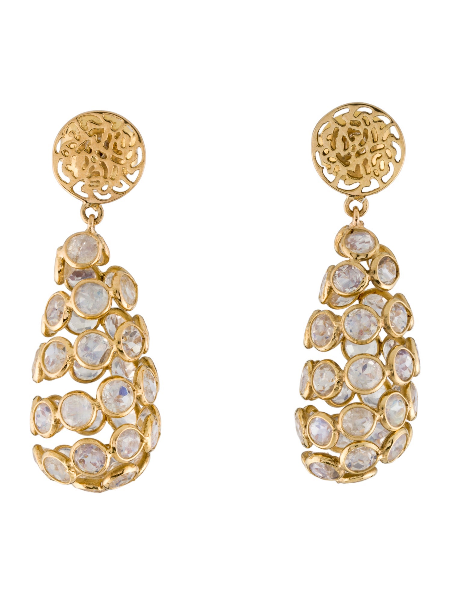 Trésor 18K Moonstone Labradorite Drop Earrings