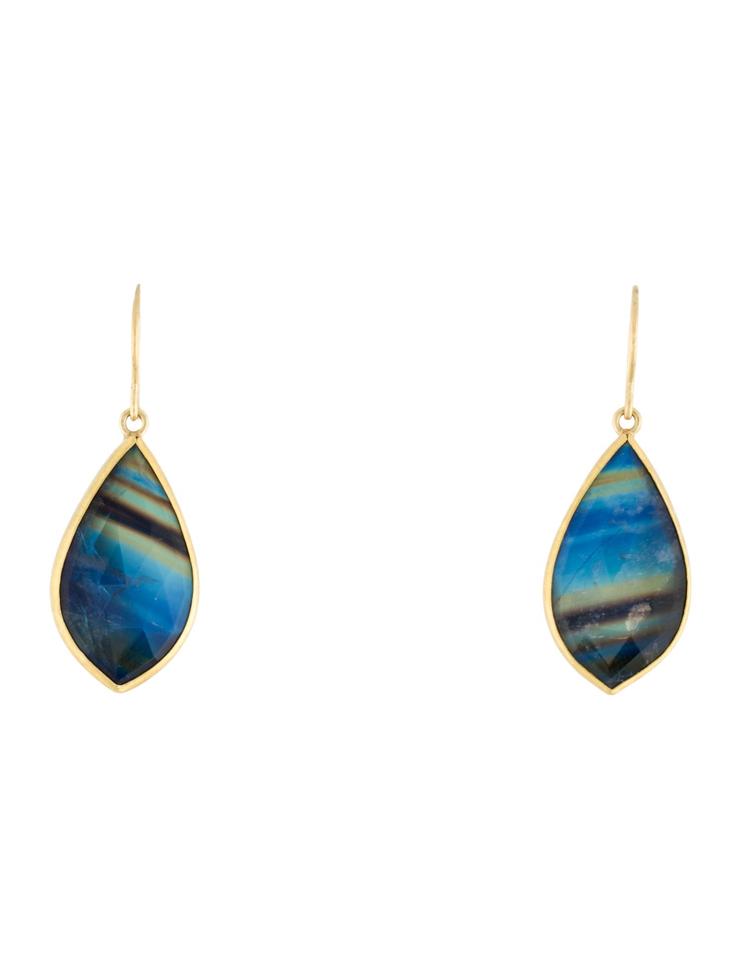 Sam Woehrmann Moonstone Labradorite Drop Earrings