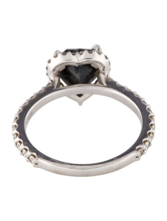 Iz&Co. Diamond Corazon Black & White Ring