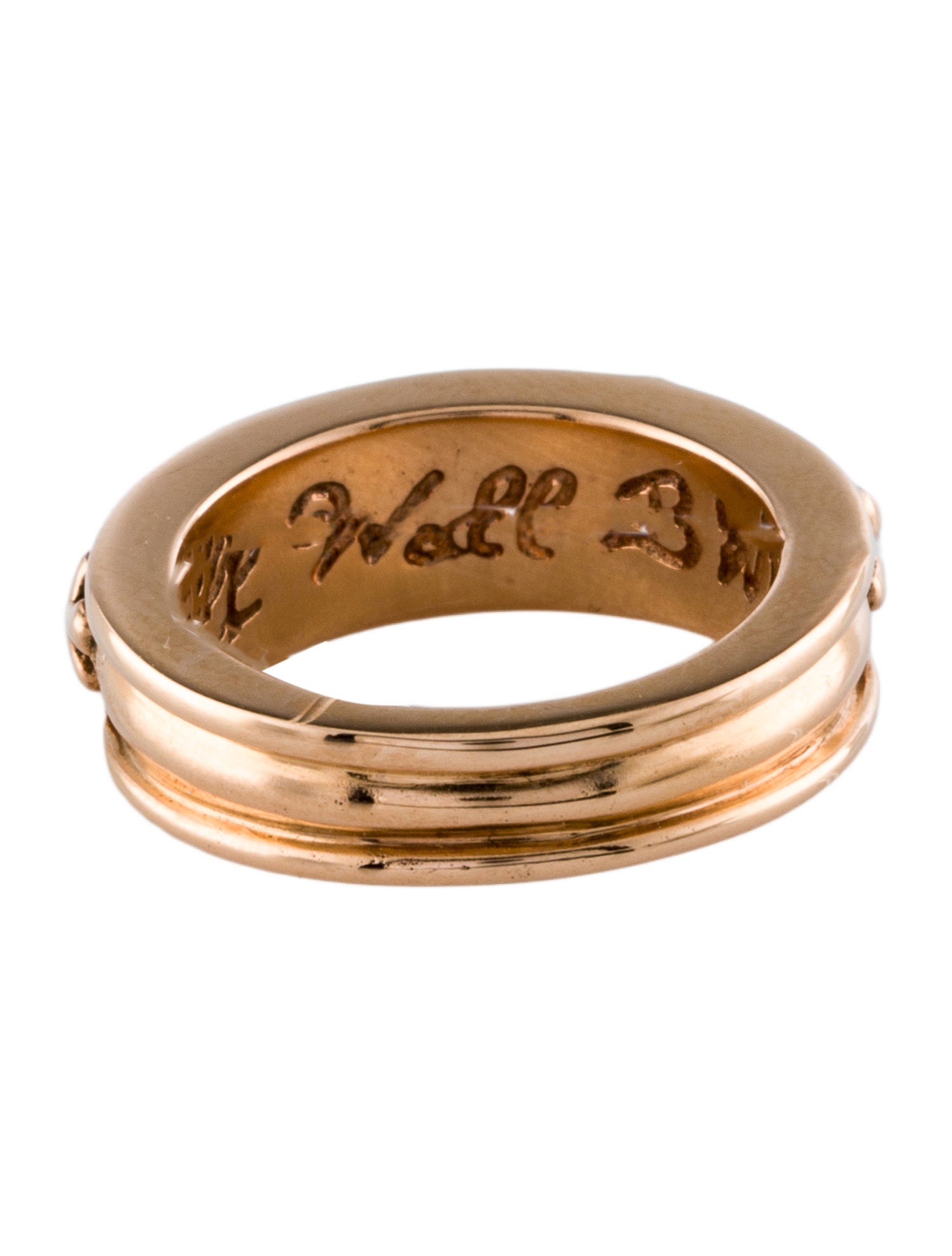 Bill Wall Leather 18k lucky cross band 【公式通販】