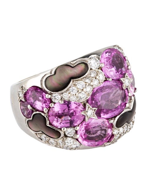 Gumuchian 18K 10.30ctw Sapphire & 1.27 Diamond Cocktail Ring