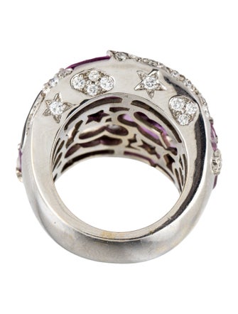 Gumuchian 18K 10.30ctw Sapphire & 1.27 Diamond Cocktail Ring