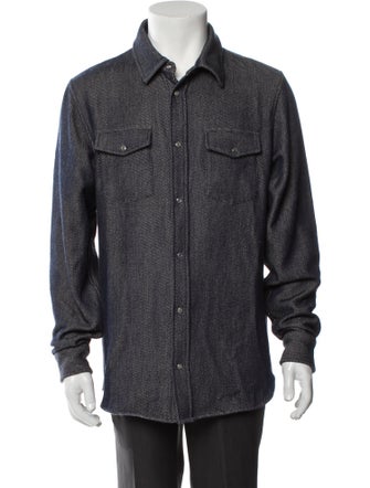 God's True Cashmere Tweed Pattern Trucker Jacket