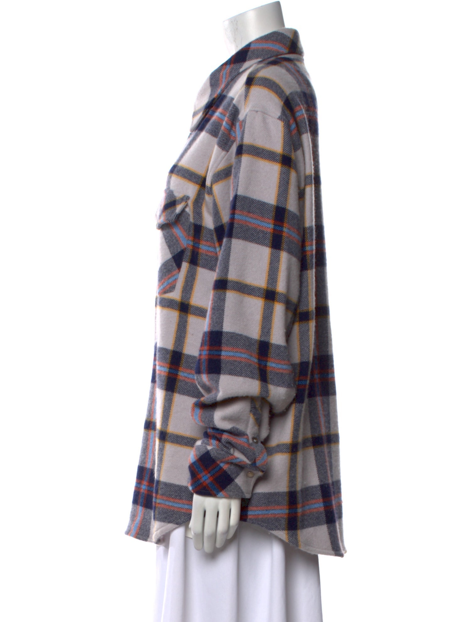 God's True Cashmere Cashmere Plaid Print Jacket