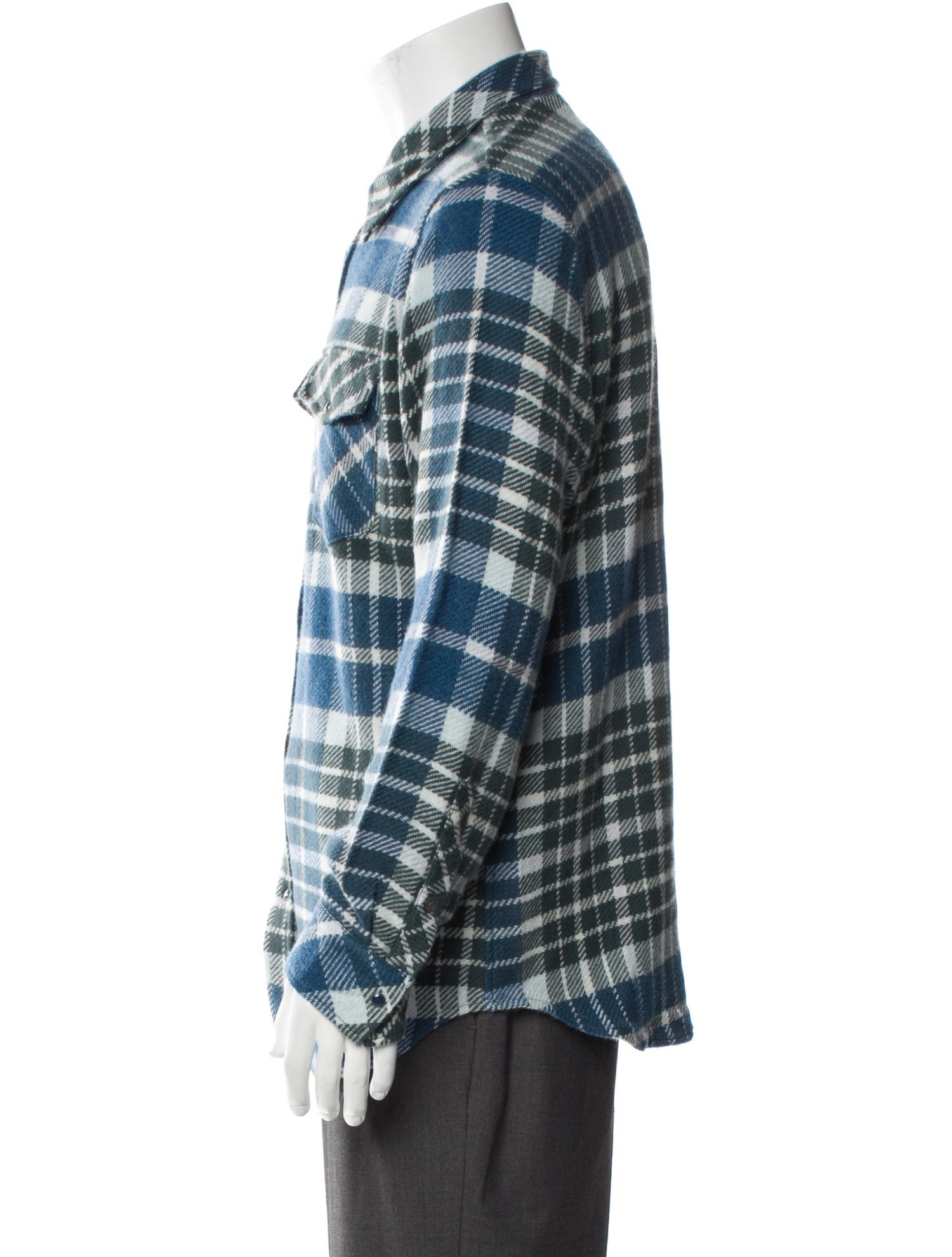 God's True Cashmere Plaid Print Shirt
