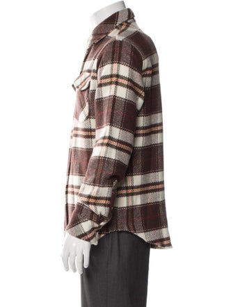 God's True Cashmere Cashmere Plaid Print Jacket