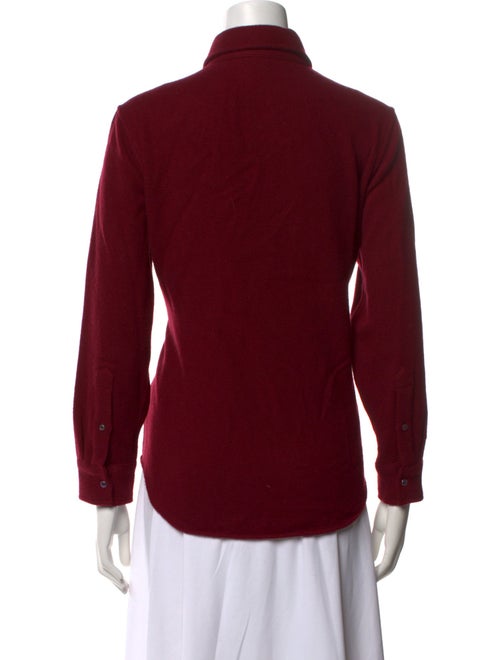 God's True Cashmere Cashmere Long Sleeve Button-Up Top