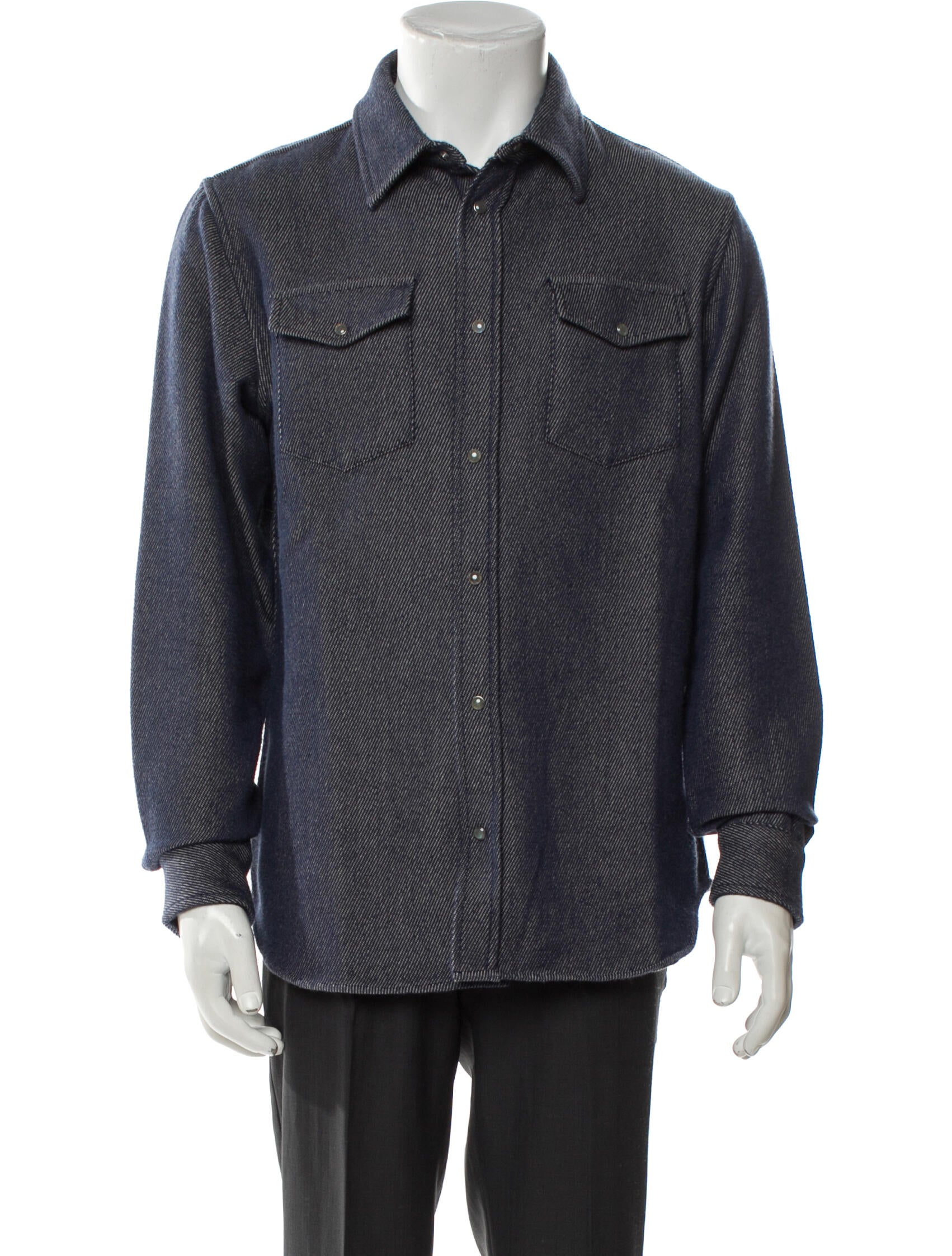 God's True Cashmere Vintage Striped Denim Jacket w/ Tags