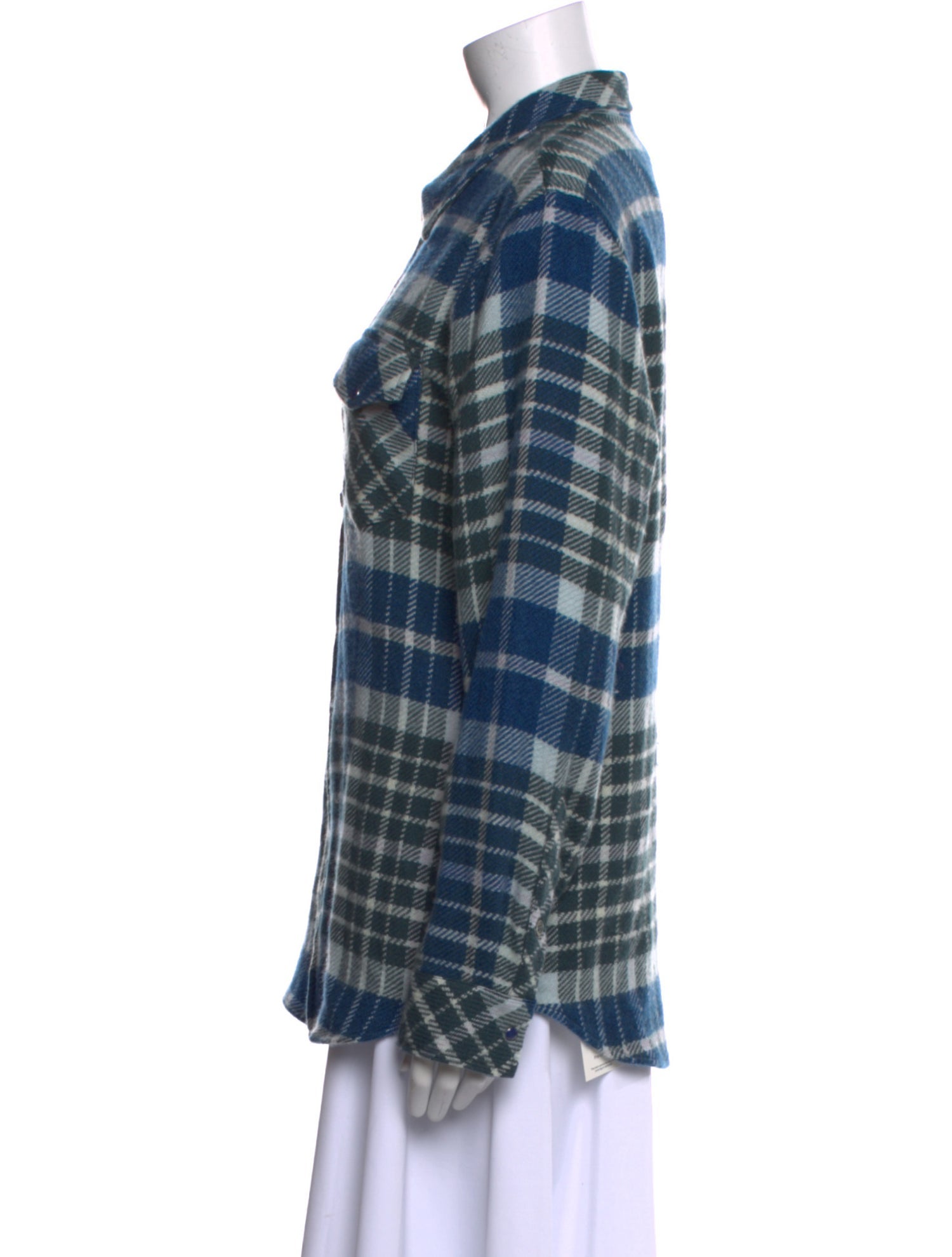 God's True Cashmere Cashmere Plaid Print Sweater