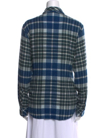 God's True Cashmere Cashmere Plaid Print Sweater