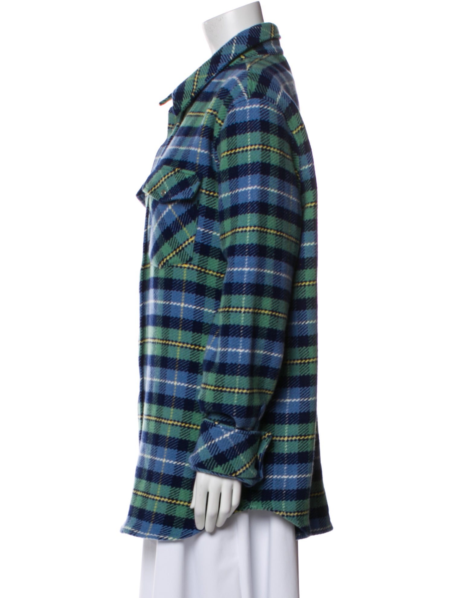 God's True Cashmere Cashmere Plaid Print Jacket