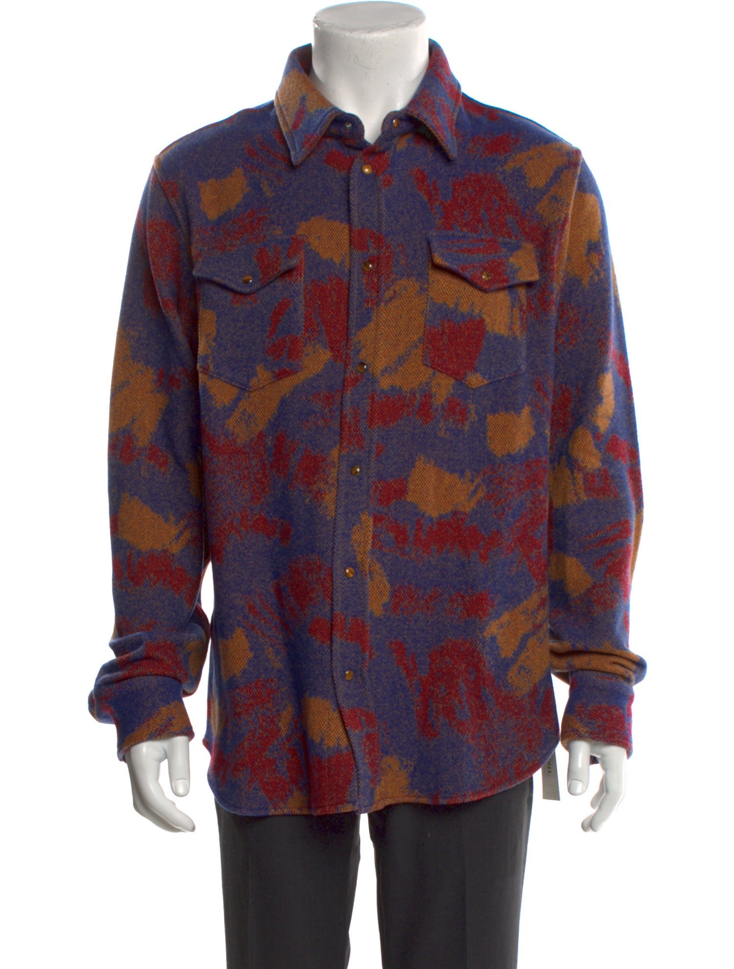 God's True Cashmere Cashmere Printed Shirt w/ Tags