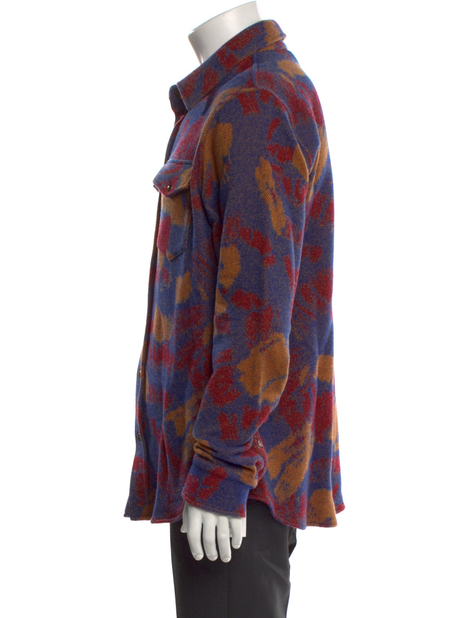 God's True Cashmere Cashmere Printed Shirt w/ Tags