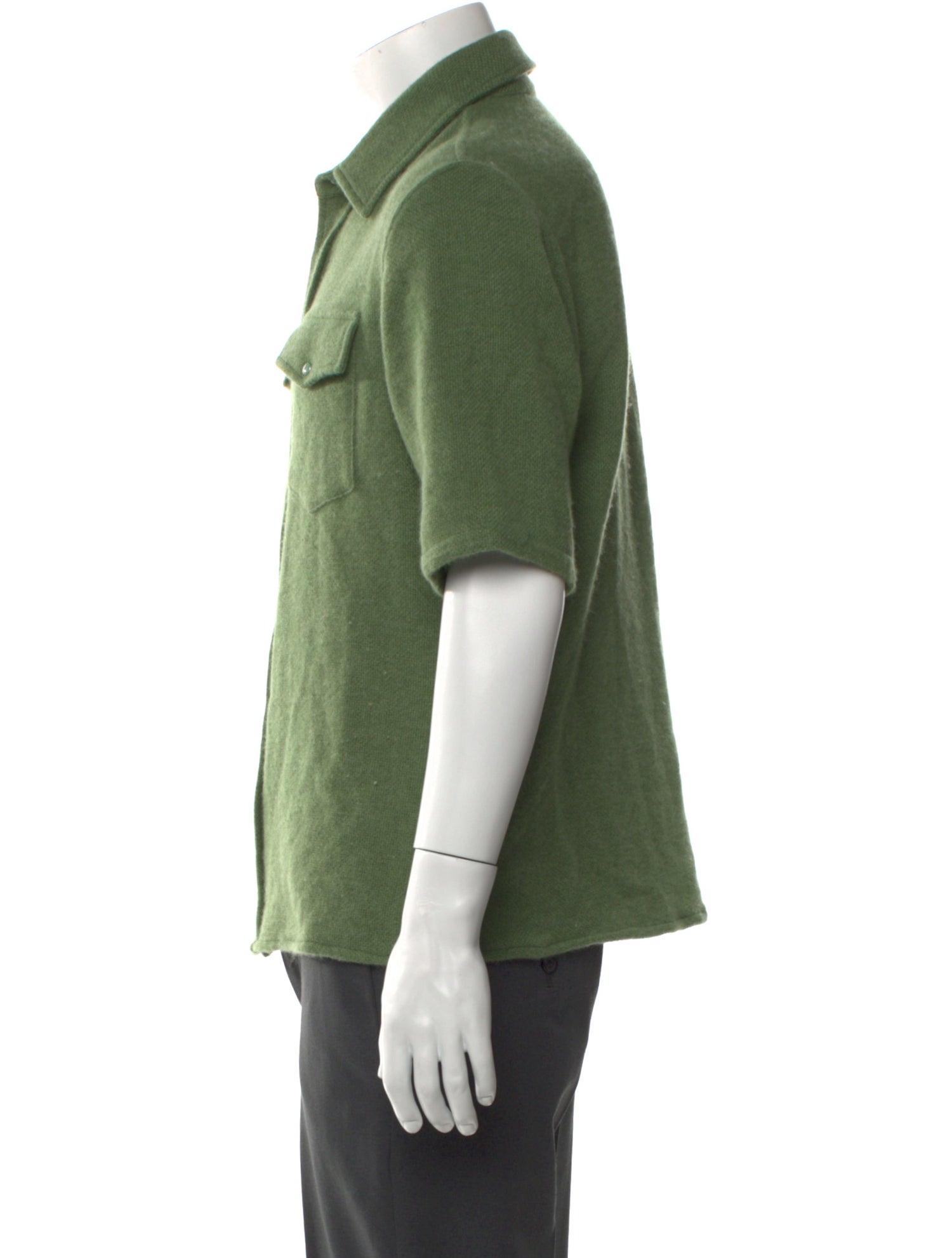 God's True Cashmere Cashmere Short Sleeve Shirt