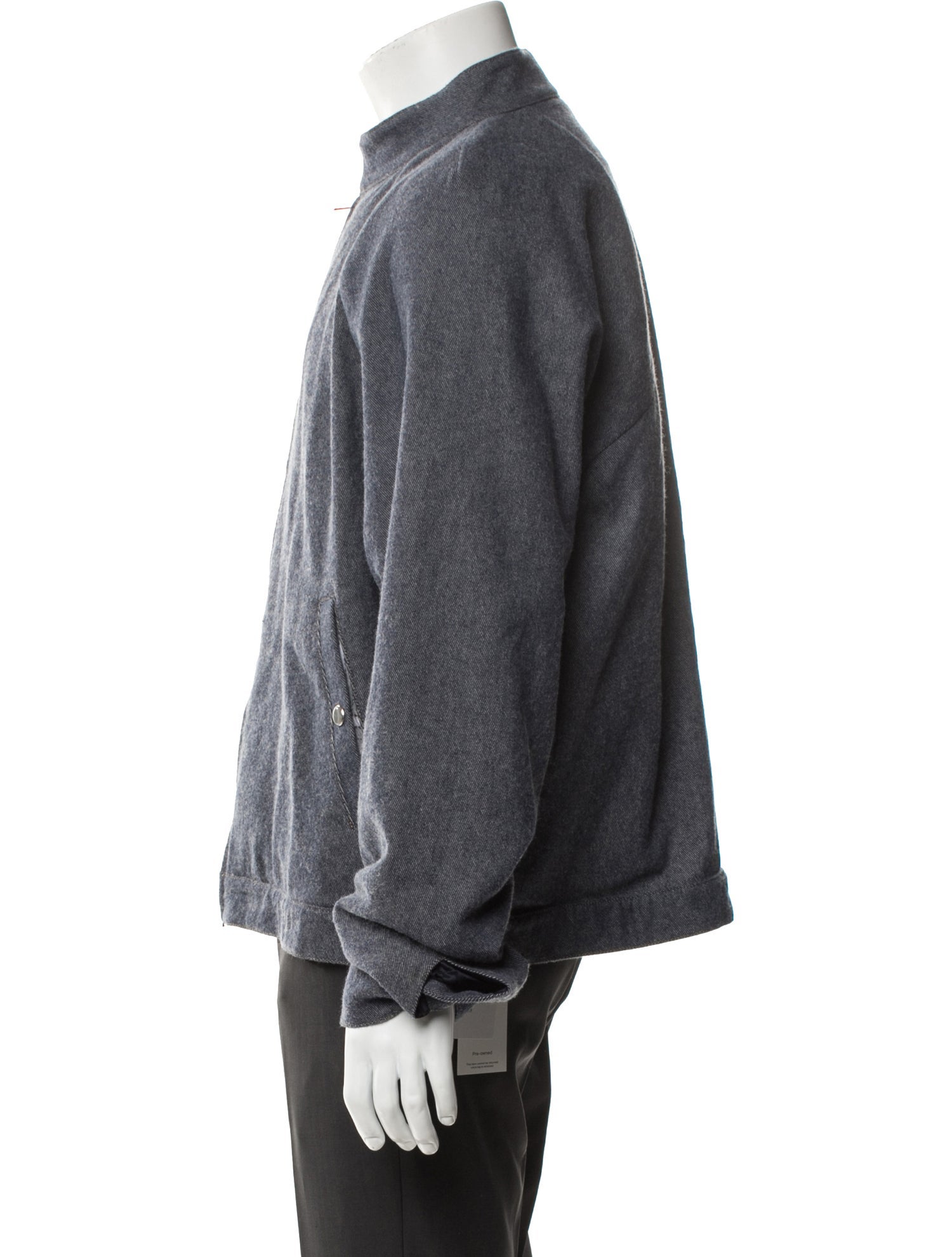 Raf Simons 2018 Oversized New Order Denim Jacket - Blue Outerwear