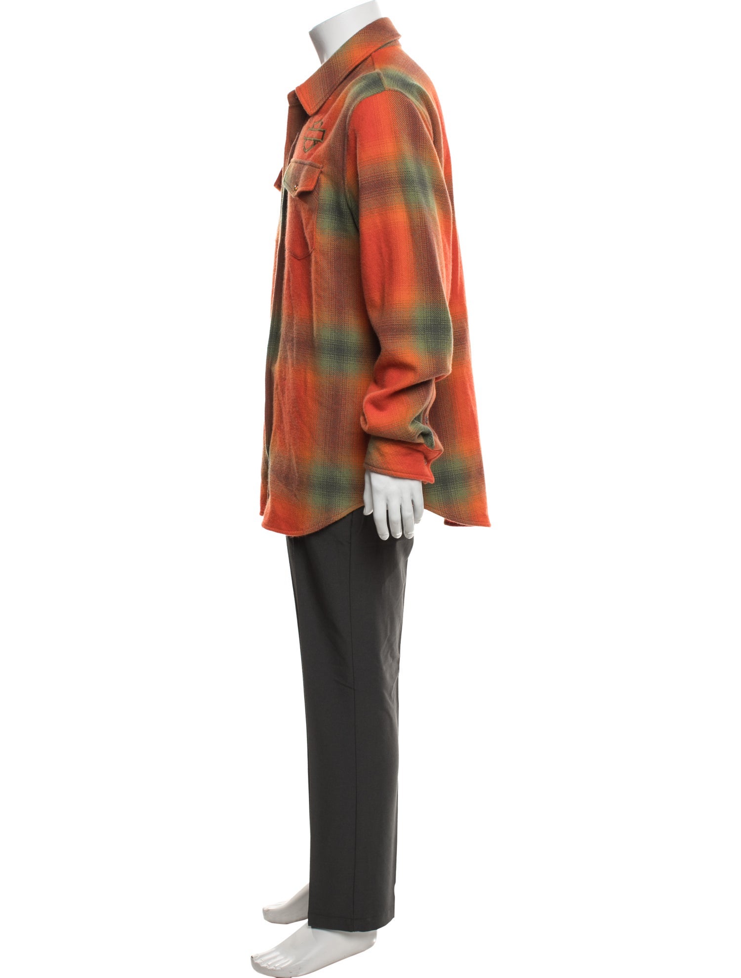 God's True Cashmere Cashmere Plaid Print Shirt