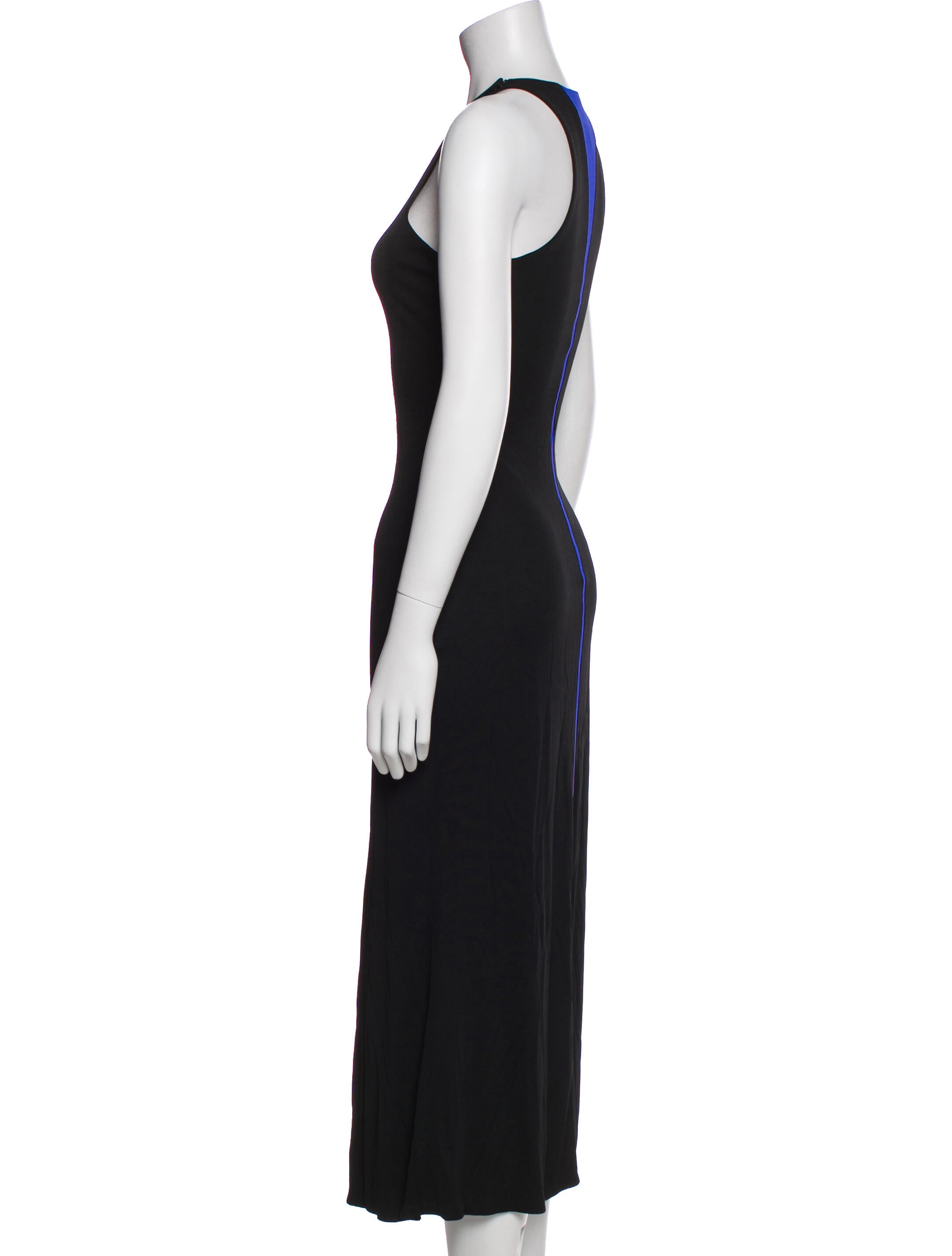 Atelier Versace Crew Neck Long Dress