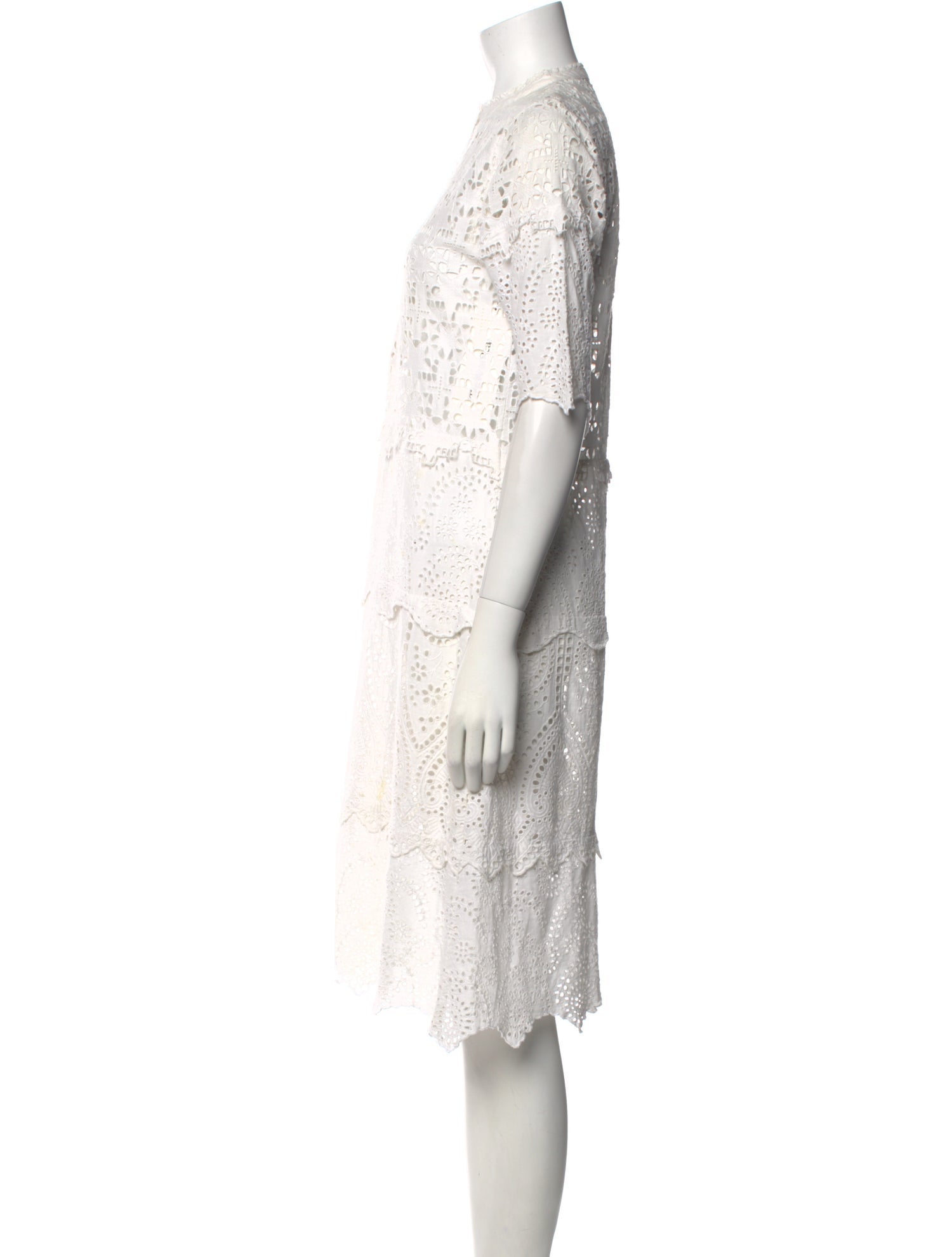 Queene and Belle Lace Pattern Midi Length Dress