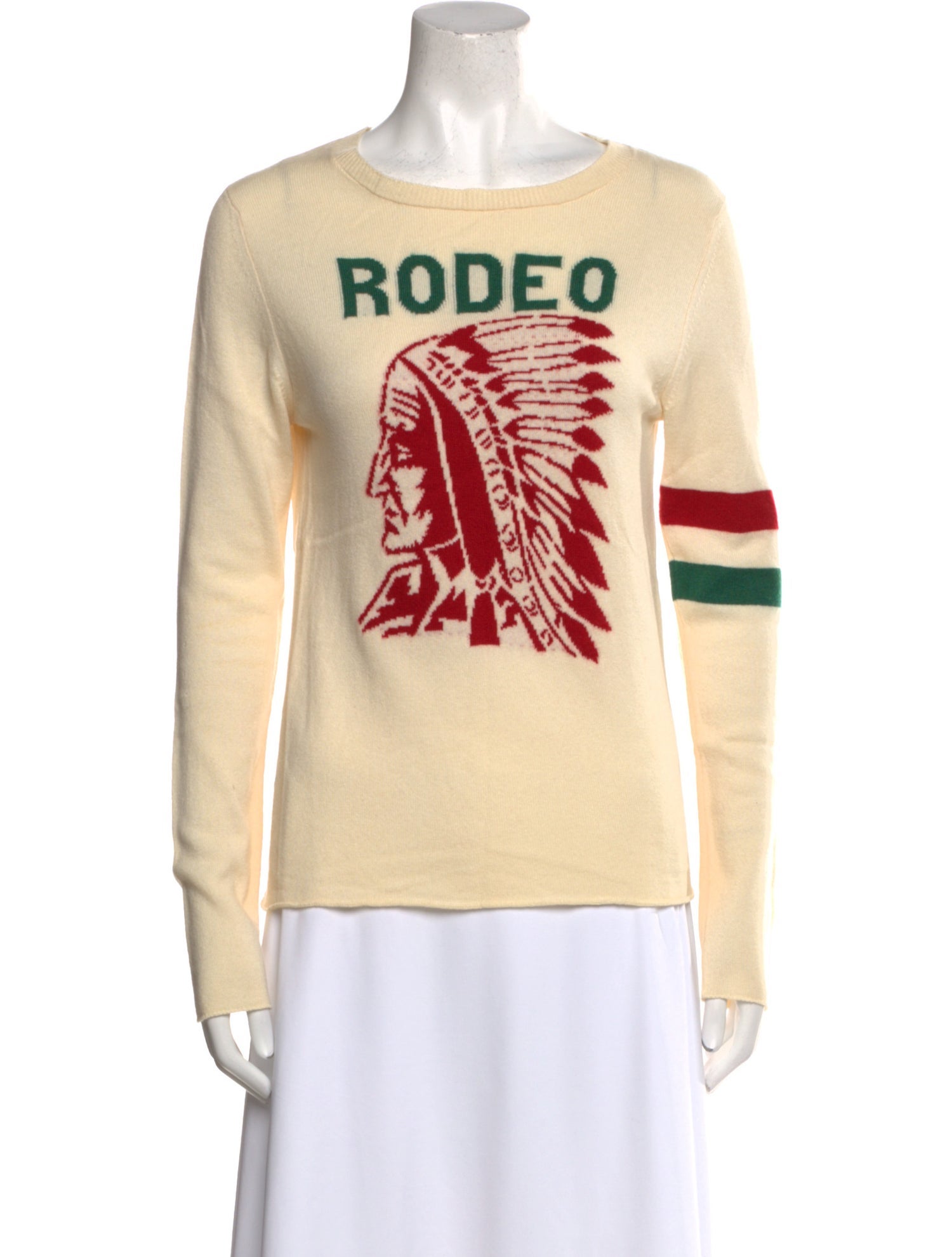 Queene and Belle Cashmere Graphic Print Sweater