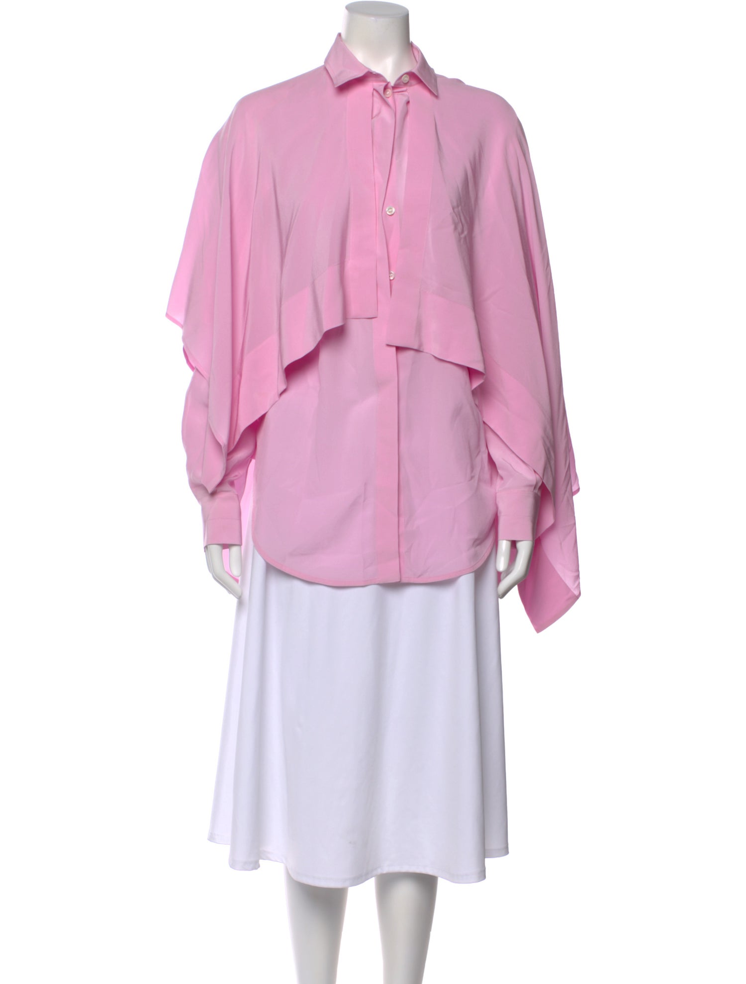 Quira Silk Long Sleeve Blouse