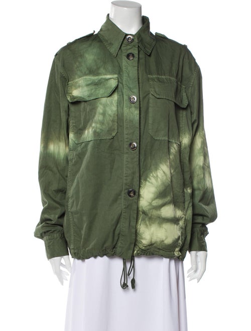 Raey Tie-Dye Print Utility Jacket w/ Tags Green