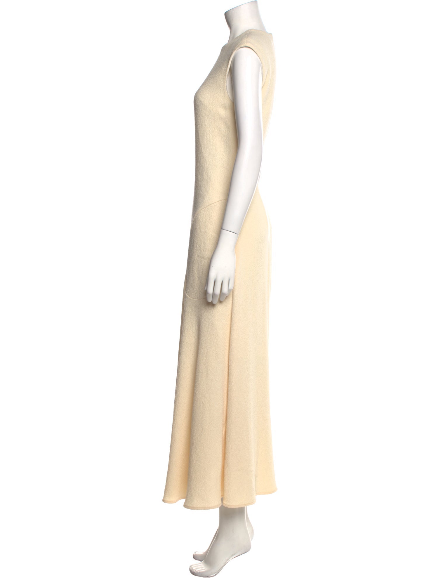 Raey Virgin Wool Long Dress - Neutrals Dresses, Clothing - RAEYY23376 | The  RealReal