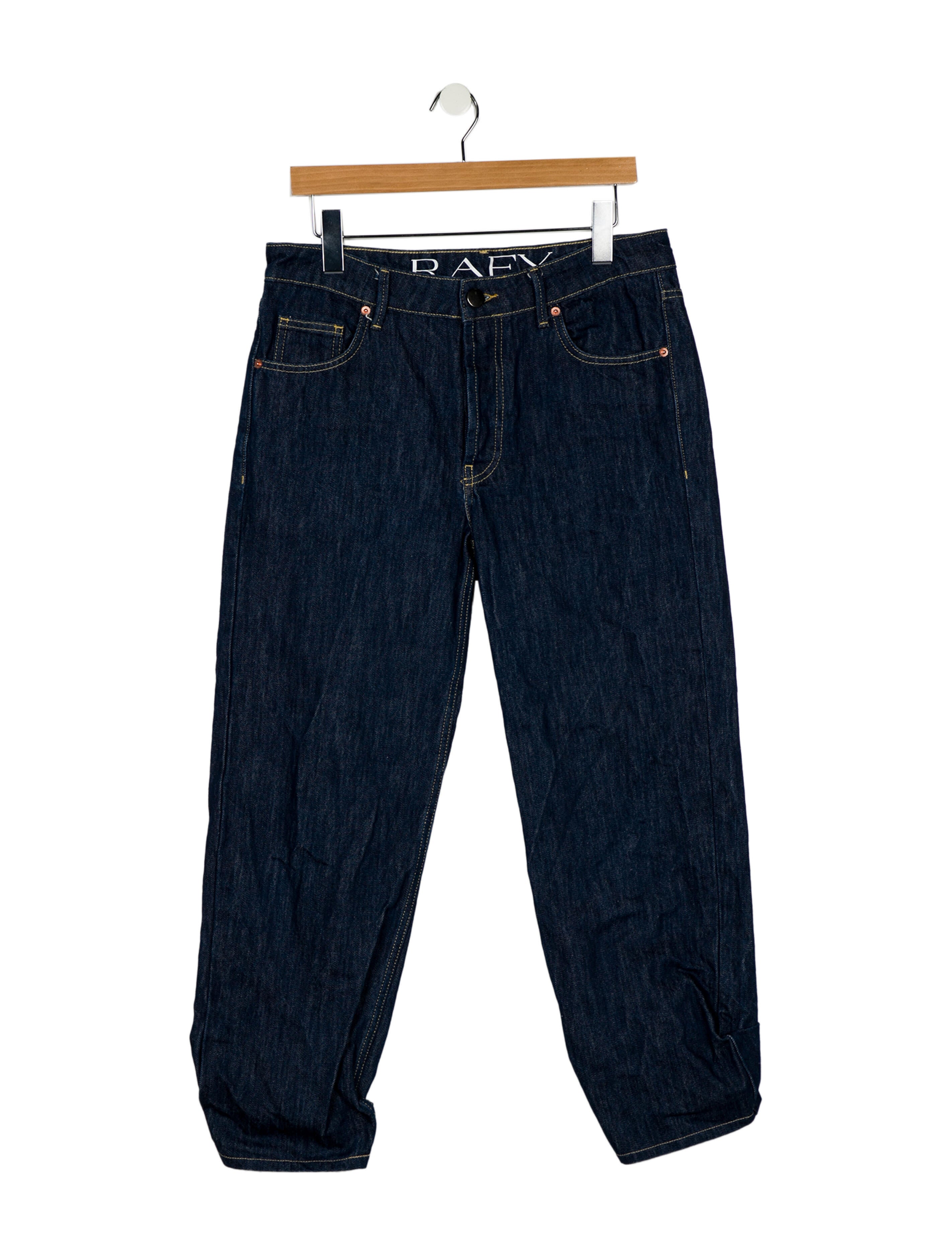 Raey Mid-Rise Straight Leg Jeans