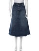 Raey Raw-Edge Trim Midi Length Skirt