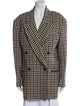 Raey Virgin Wool Houndstooth Print Coat