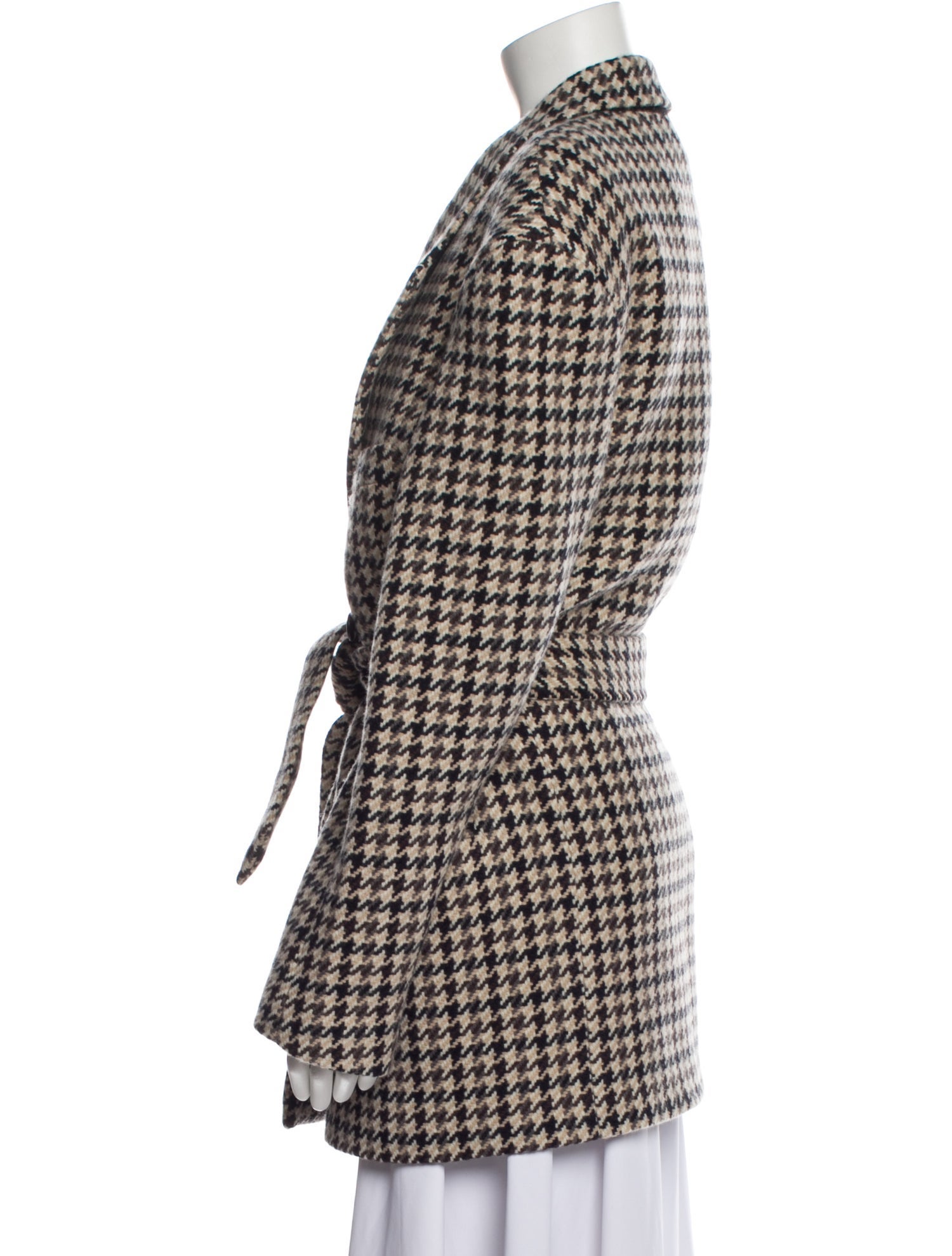 Raey Virgin Wool Houndstooth Print Coat