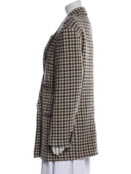 Raey Virgin Wool Houndstooth Print Coat