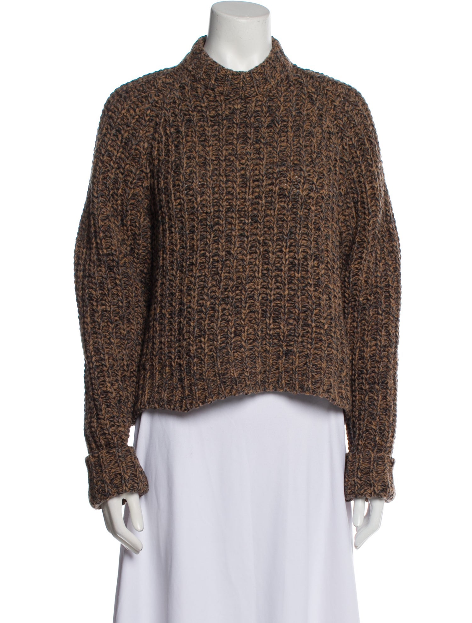 Raey Cashmere Mock Neck Sweater