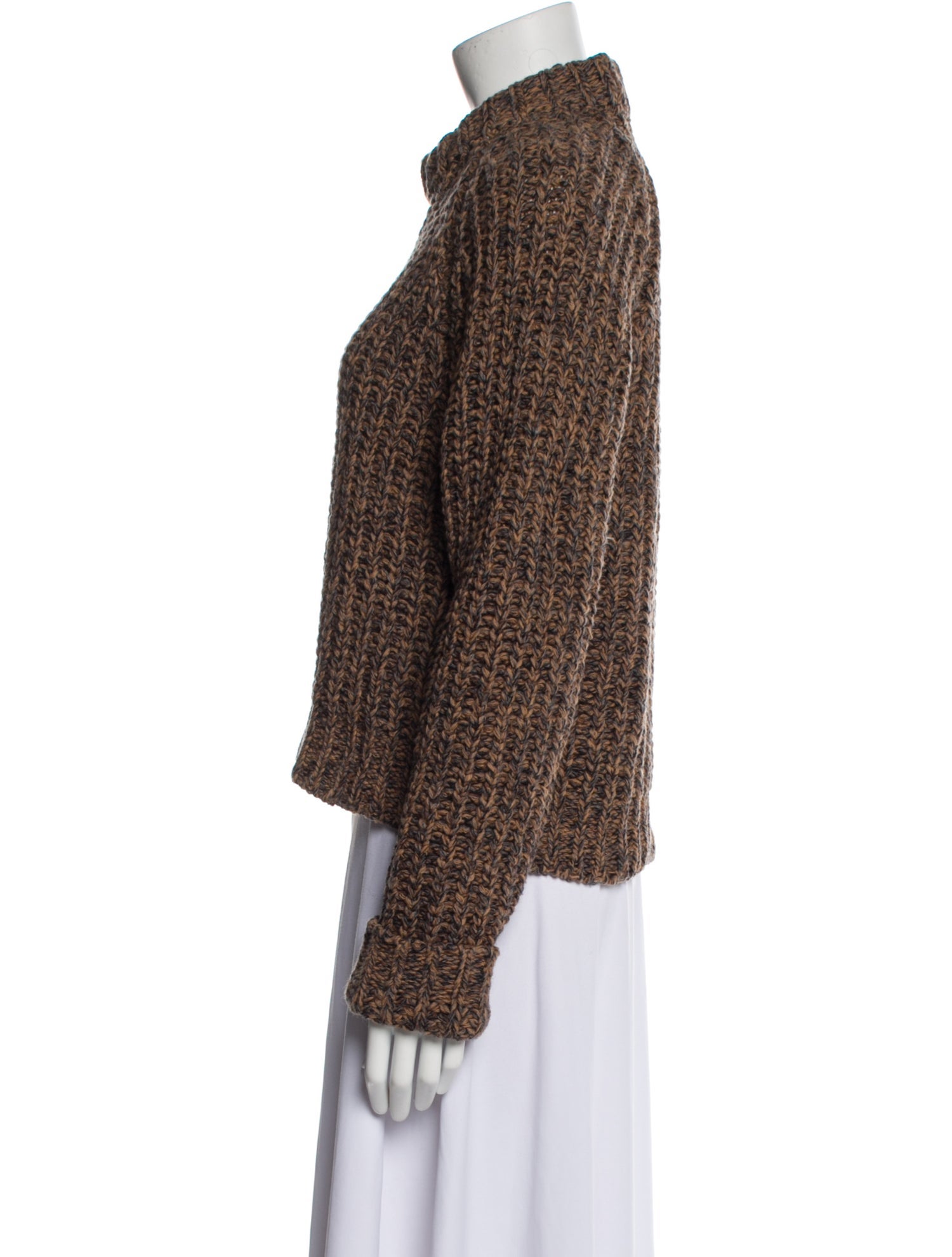 Raey Cashmere Mock Neck Sweater