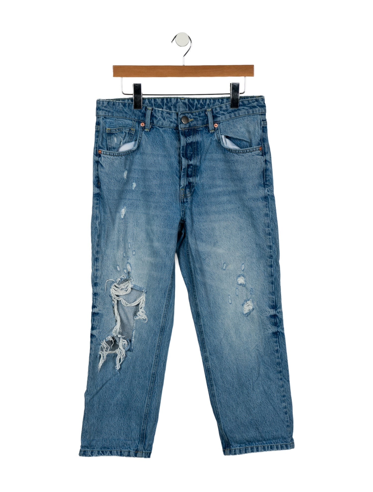 Raey Mid-Rise Straight Leg Jeans