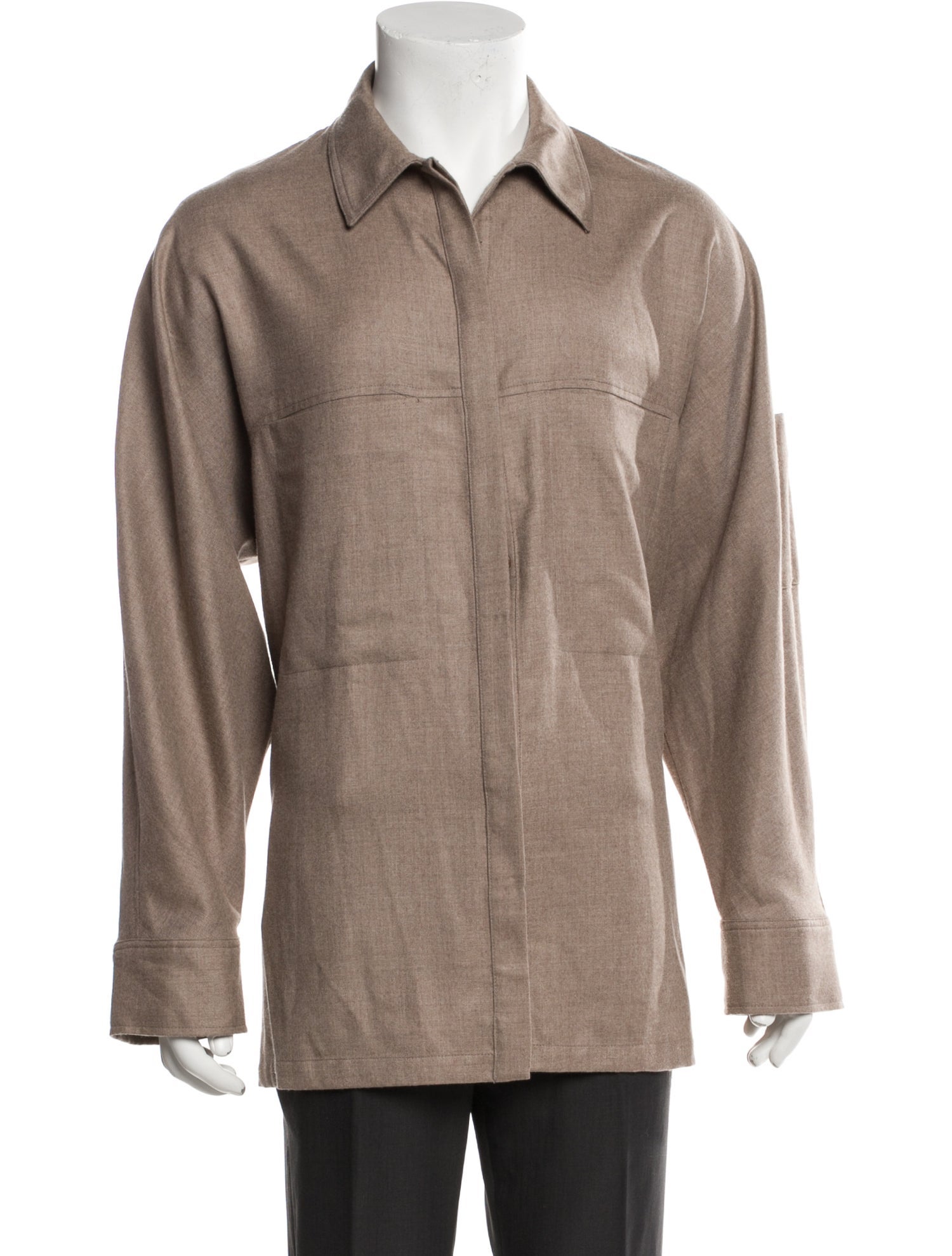 Raey Cashmere Long Sleeve Shirt